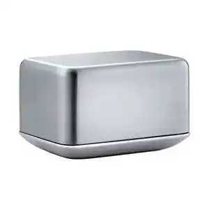 Butterdose blomus basic edelstahl matt 125 g butter 63637