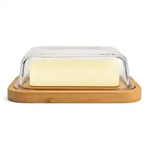 Butterdose greenable nachhaltiger behaelter aus bambus