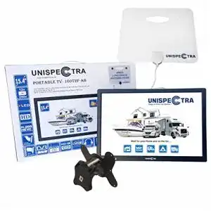 Camping fernseher unispectra 16 zoll tv 12v 230v hd led