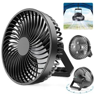 Camping fan LinjunFa USB fan with timer, quiet, small