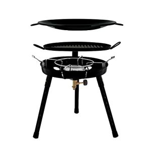 Camping stove Gas Bullet gas grill with wok, screw cartridges