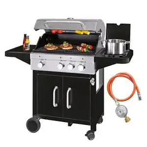 Campingkocher proficook gasgrill 3 brenner 1 seitenbrenner