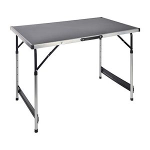 Tavolo da campeggio Spetebo regolabile in altezza in alluminio 100×60 cm