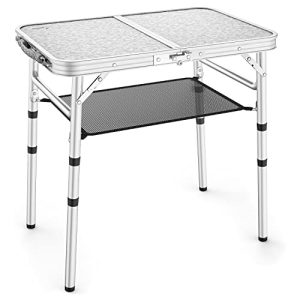 キャンプテーブル Sportneer 折りたたみテーブル、高さ調節可能