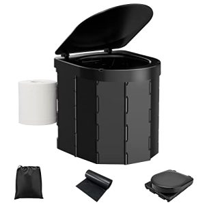 WADEO Portable Camping Toilet for Adults, 27 L