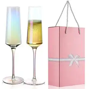 Champagnerglas yolife moderne champagnerglaeser mit perlen