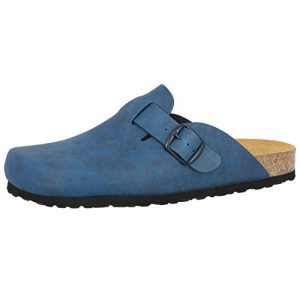 Sabots Chaussures Lico Mules Bioline Clog Homme, Bleu, 39 EU