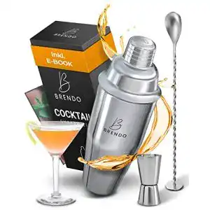 Cocktailmixer brendo 3 teiliges cocktail shaker set