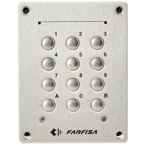 Fechadura codificada Farfisa FC32P instalação embutida, 2 contatos de controle