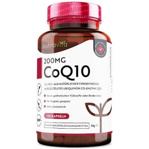 Coenzym Q10 Nutravita 200mg, 120 vegane Kapseln