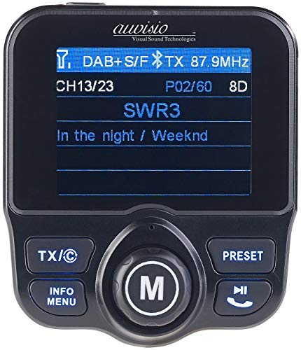 DAB-FM-Transmitter auvisio DAB Auto: DAB+/DAB-Empfänger - dab fm transmitter auvisio dab auto dab dab empfaenger