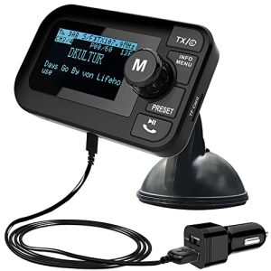 DAB-FM-Transmitter FirstE Auto DAB+ Radio Adapter, 2,3″ LCD