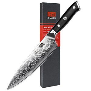 Cuchillo de damasco SHAN ZU cuchillo de chef 67 capas de acero de damasco