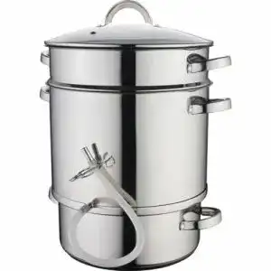 Dampfentsafter baumalu edelstahlentsafter induktion 28 cm