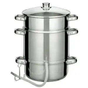 Dampfentsafter gsw 555999 edelstahl entsafter 25 cm silber