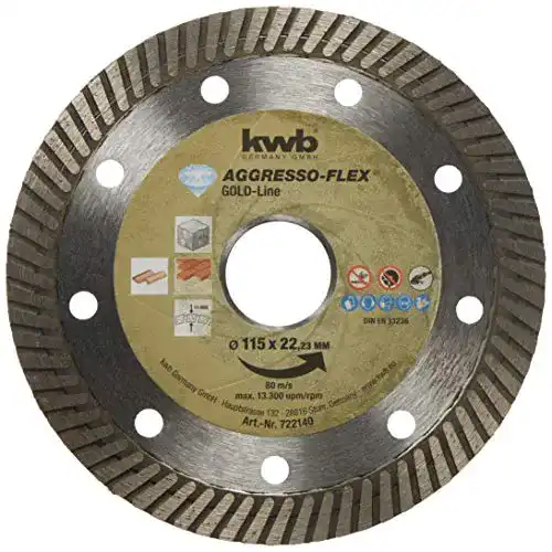 Diamanttrennscheibe kwb AGGRESSO-FLEX® Gold-Line ø 115