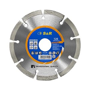Алмазный отрезной диск S&R 125 x 22,2 мм, профессиональное качество.