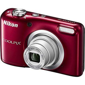 Aparat cyfrowy do 100 € Zestaw aparatu Nikon Coolpix A10 w kolorze czerwonym
