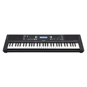 Piano numérique YAMAHA PSR-E373, clavier noir, portable