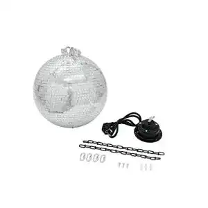 Diskokugel eurolite spiegelkugel 30cm mit md 1515 motor set