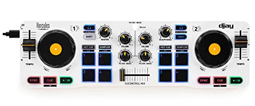 DJ-Controller Hercules DJControl Mix – Drahtloser Bluetooth