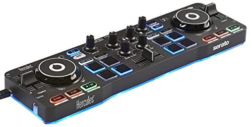 DJ-Controller Hercules DJControl Starlight – Tragbarer 2-Deck