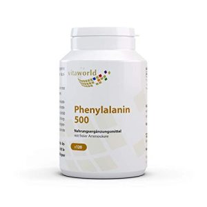 DL-Phenylalanine Vita World Phenylalanine 500mg 120 Vegi kapslar