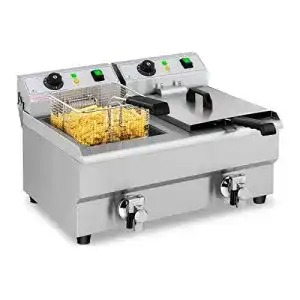 Doppelfritteuse royal catering fritteuse edelstahl