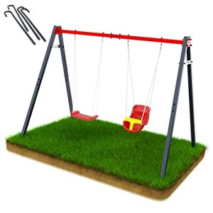 Double swing K-Sport (metal) with baby and board swing