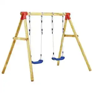 Doppelschaukel vidaxl kiefernholz schaukelgestell