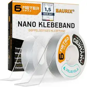 Doppelseitiges klebeband baurix nano tape doppelseitig