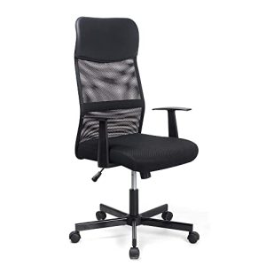 Swivel armchair T-THREE adjustable office chair, high backrest