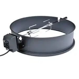 Drehspiess onlyfire 57cm universal motor grillspiess aufsatz set