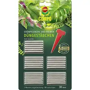 Duengestaebchen compo gruenpflanzen und palmen mit guano