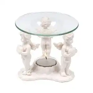 Duftlampe pajoma engel herzensengel aus kunstharz und glas