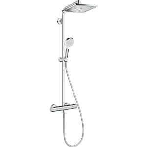 Shower system hansgrohe Crometta E, thermostat, rain shower
