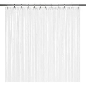 Shower curtain LiBa PEVA 8 gauge with weight magnet at the bottom
