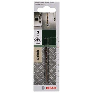 Paslanmaz çelik matkap Bosch Aksesuarları metal matkap Kobalt (Ø 3 mm)