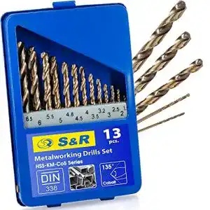 Edelstahlbohrer sr metallbohrer set 15 65 mm 13 stk hss g