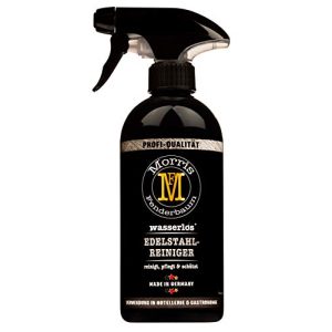 Limpiador de acero inoxidable Morris guardabarros árbol spray botella calidad profesional