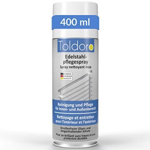 Rozsdamentes acél tisztító Toldoro ® 1x rozsdamentes acél ápoló spray 400ml