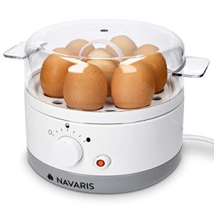 Cozedor de ovos Navaris para 1-7 ovos - incluindo copo medidor de água