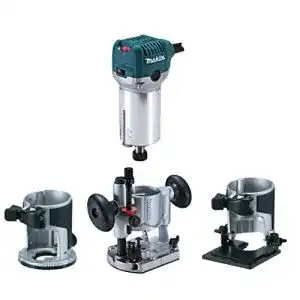 Einhandfraese makita rt0700cx2j oberfraese trimmer 710 w