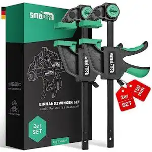 Einhandzwinge smabix 2er set zum spannen dehnen fixieren