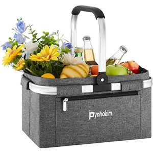 Pynhoklm ® foldable shopping basket with cooling function 2022 upgrade