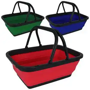 Einkaufskorb tw24 dunlop faltkorb 15l picknickkorb faltbar