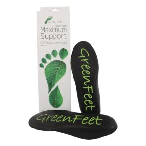 Groene voeten maximale ondersteuning hielspoor inlegzolen