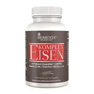 Eisentabletten biomenta eisen komplex 120 eisen kapseln