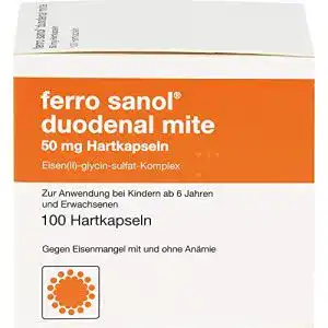 Ferro Sanol Duodenal Mite 50 mg Kapseln, 100 Stück zur Eisenaufnahme