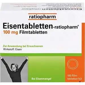 Eisentabletten ratiopharm 100 mg filmtabletten 100 st